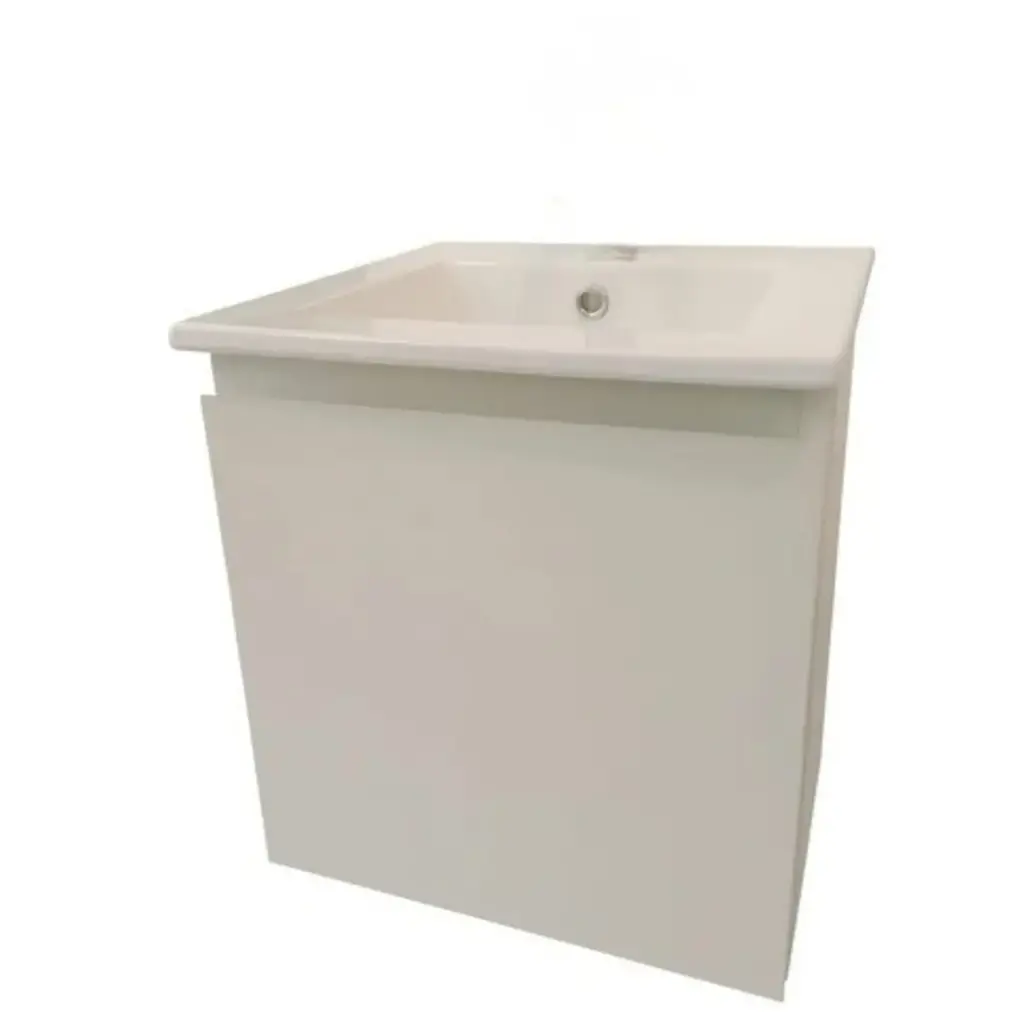 Bacha De Loza 42x42 Con Mueble Aéreo Mdf Armado Acra