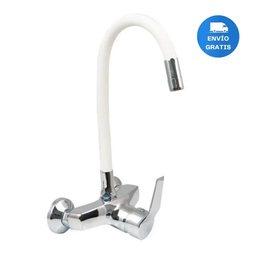 Canilla/monocomando/griferia Flexible Para Pared 15cm Acra