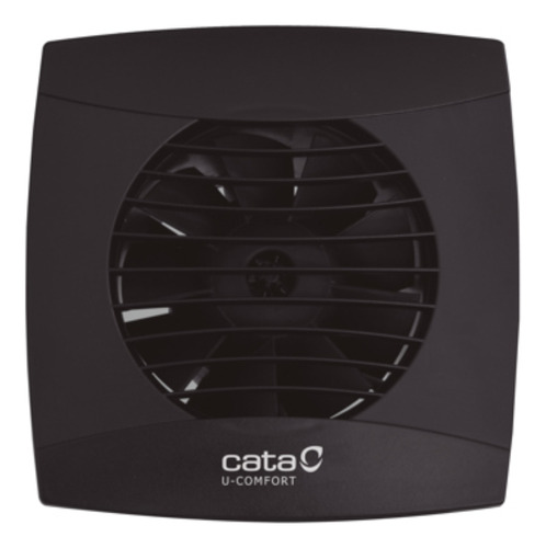 Extractor Baño Vidrio/ Pared 120mm Cata Uc-12 Negro Acra