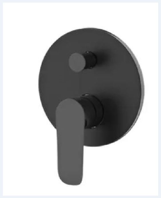 Monocomando Ducha Empotrar Negro Klipen Urban Acra