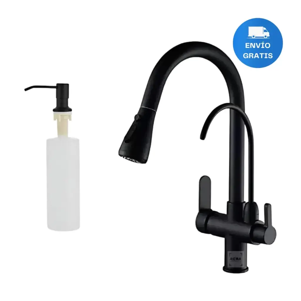Monocomando Ext. Con Canilla Para Filtro + Dispensador Acra