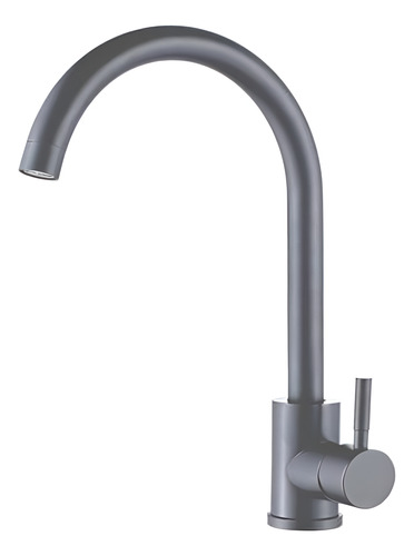 Monocomando/griferia/canilla Cocina Mesada Grafito Acra