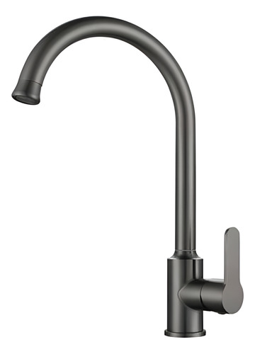 Monocomando/griferia/canilla Cocina Mesada Grafito Acra