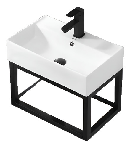 Mueble Aéreo En Hierro Reforzado Con Toallero + Loza Acra