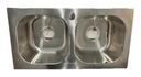 Pileta De Cocina Doble Vindex Profunda70x37 Acra