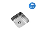 Pileta Simple Johnson 37x34x18 Embutir Acero Inox. 304