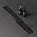 Rejilla Desagüe De Piso Lineal Lisa Negro 70 Cm Largo Selen