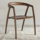 Silla De Comedor De Madera Maciza Lustrada Selen