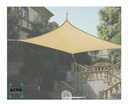 Toldo Lona Vela Cuadrado 2,5x2,5 Patio Piscina Terraza Acra