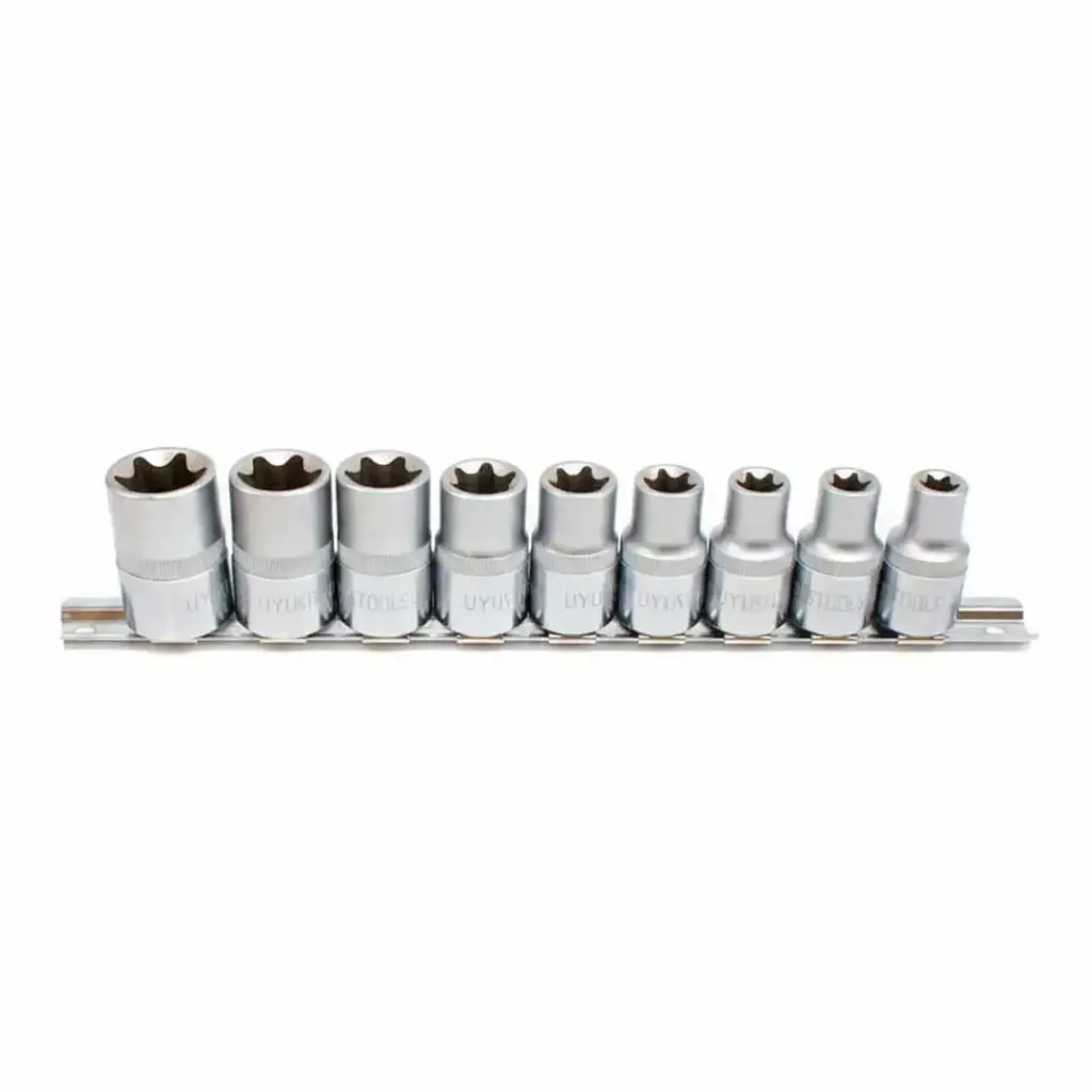 Juego De Dados Torx 1/2 9 Piezas E10-e24 Acra