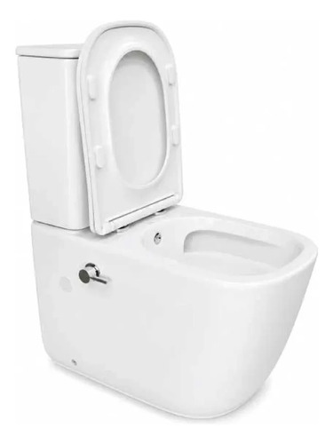 Inodoro Largo Con Bidet Isabella + Tapa + Mochila Acra