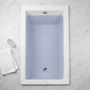 Bañera Acrílico Niza De Empotrar 170 Cm Blanco Acra