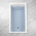 Bañera Acrílico Niza De Empotrar 180 Cm Blanco Acra