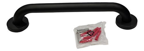 [MLU676721326] Agarradera Barra Para Ducha Baño Negro Mate 30cm Rimontti