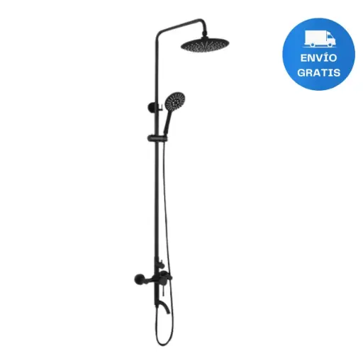 [MLU649428060] Barral Columna Duchero Negro Acra