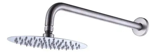 [MLU1067861642] Brazo Y Ducha Redonda 200mm Acero Cepillado Klipen Home Acra