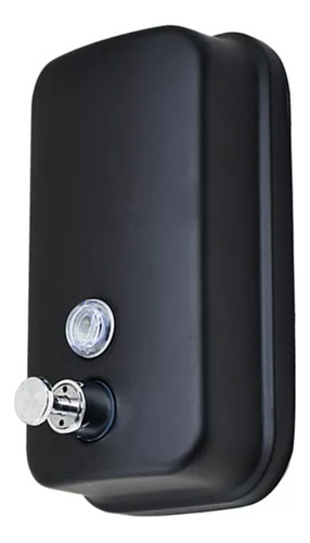 [MLU625594153] Dispensador De Jabón Negro Mate De Amurar En Pared Acra
