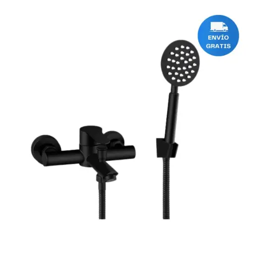 [MLU614784757] Ducha Bañera Monocomando En Negro Mate C/ Transferencia Acra