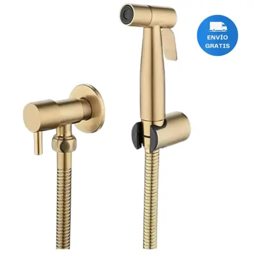 [MLU620290336] Ducha Higiénica Gold Dorada Oro Baño Acra