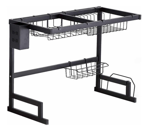 [MLU666180538] Escurridor Escurreplatos Vasos Sobre Pileta Negro Acra