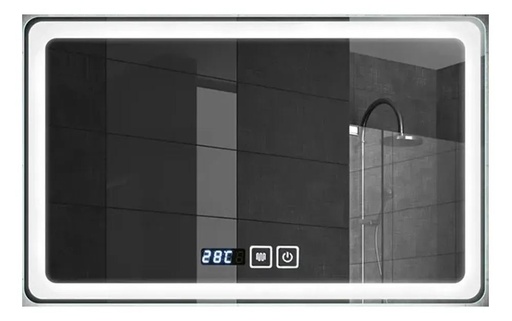 [MLU847046114] Espejo Segovia 80 X 60 Con 3 Tonos Luz Y Desempañador