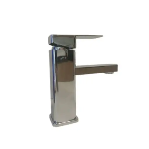 [MLU661078297] Griferia Baño Lavatorio Monoc. Wico Cuadrada Cromada Acra