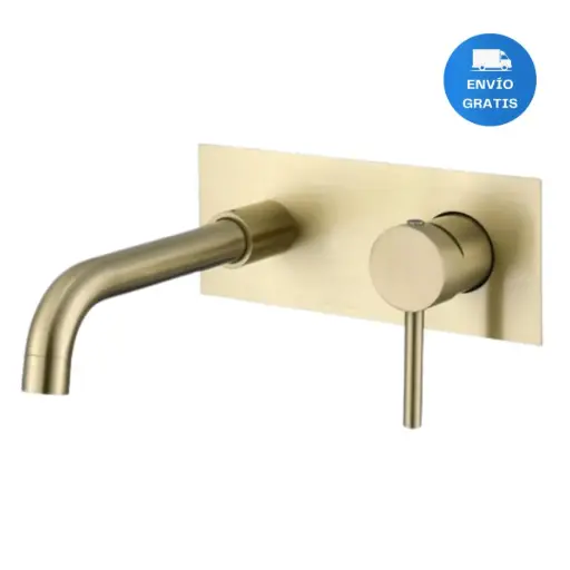 [MLU642422592] Griferia De Empotrar Baño Ducha Dorado Gold Acra