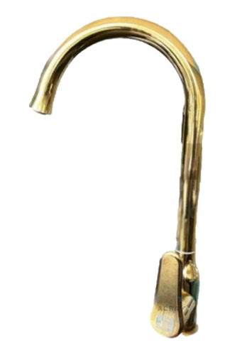 [MLU628526869] Griferia Monocomando De Cocina Color Dorado Oro Gold Acra