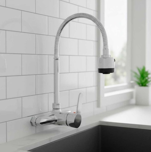 [MLU480820298] Griferia/canilla/grifo Flexible Para Pared Friocaliente Acra