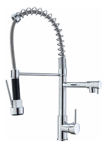 [MLU649284938] Grifería Monocomando Chef Cromado Cocina Acra