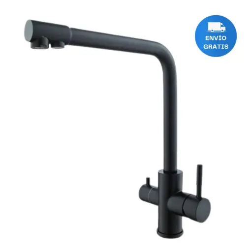[MLU619844030] Grifería Monocomando Cocina Para Filtro En Negro Acra
