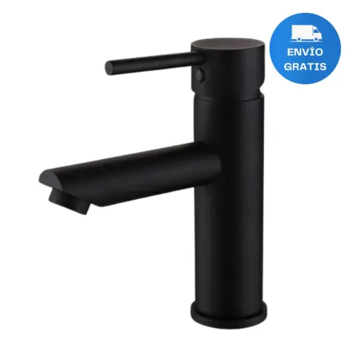 [MLU647791670] Grifería, Lavatorio Baño Negro Mate Palito 18cm Acra
