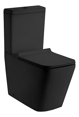 [MLU1095901386] Inodoro Water Baño Con Mochila Negro Mate Modelo Milano Acra