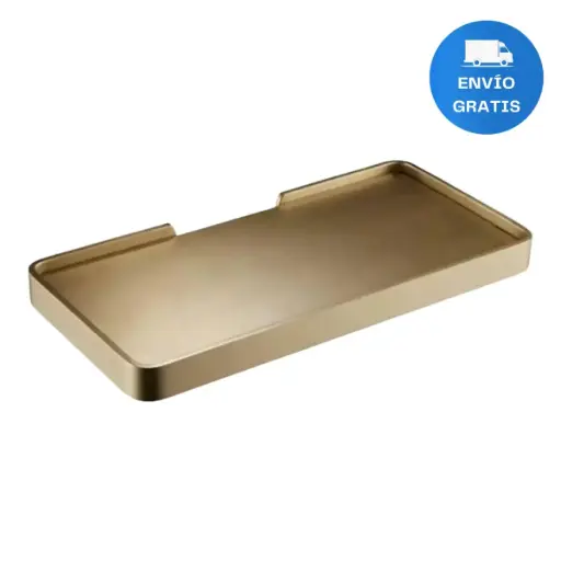[MLU952161050] Jabonera Repisa Baño En Bronce Color Dorado Cepillado Acra