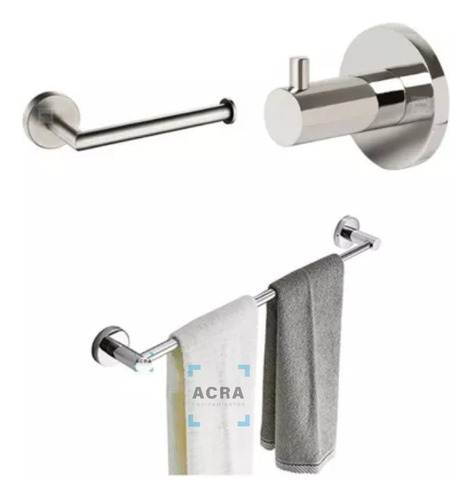 [MLU625589206] Kit De Accesorios Cromado Klipen Acra