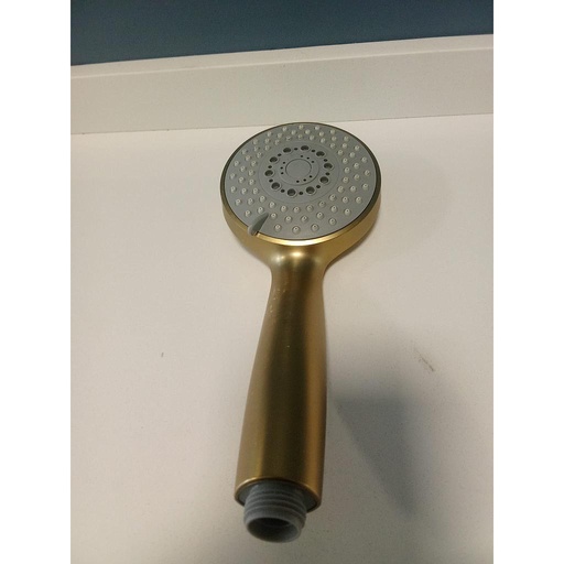 Mango / Roseta, Teléfono de ducha CON DETALLES 10 cm Diámetro color oro