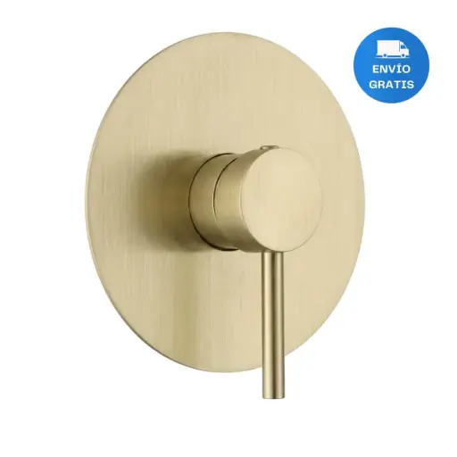 [MLU666224570] Mezcladora Monocomando Ducha Empotrable Dorado Gold Acra