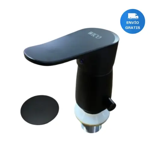 [MLU634652753] Monocomando Canilla Griferia De Bidet Baño Negro Mate Acra