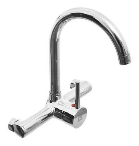 [MLU472334916] Monocomando Cocina De Pared Palito 20cm Pico Alto Acra