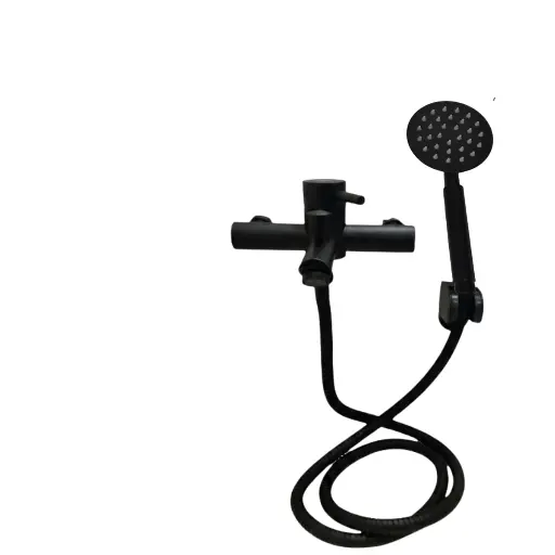 [MLU476641523] Monocomando Ducha Acero Inoxidable Negro Acra