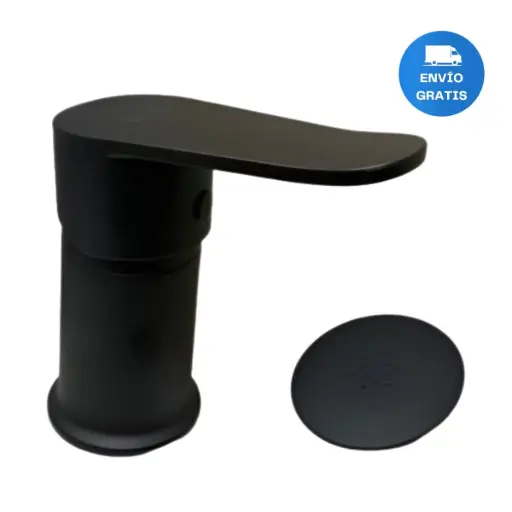 [MLU907535120] Monocomando Para Bidet Sin Transferencia Negro Mate Acra
