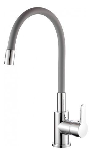 [MLU692076392] Monocomando Para Mesada Pico Gris Flexible Klipen Acra