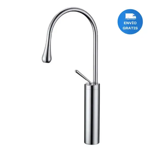 [MLU691251816] Monocomando, Griferia Lavatorio Alto Forma Gota Cromado Acra