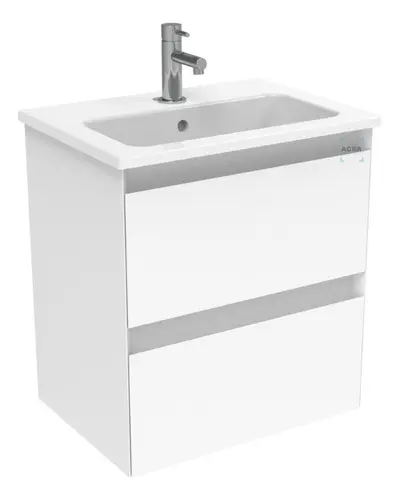 [MLU475699501] Mueble Blanco Aéreo Con Puerta Y Cajón Bacha Loza 61x46 Acra
