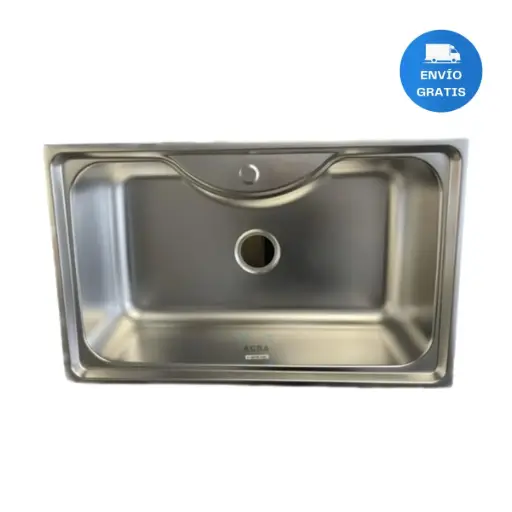 [MLU474946420] Pileta Simple De Sobreponer Vindex 80x50x22 C/valvula Acra