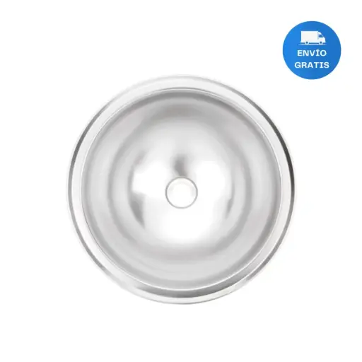 [MLU477678606] Pileta Tramontina Redonda 30cm Brillosa Sobreponer Acra