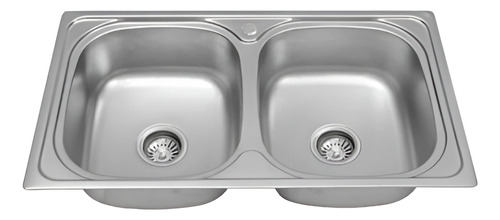 [MLU954289450] Piltra Doble De Cocina Cromo Vindex 81x46x20.5 Sob. Acra