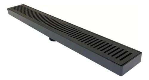 [MLU681425000] Rejilla Lineal De Baño En Color Negro 60 Cm Acra