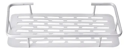 [MLU687625488] Repisa Estante Para Ducha Cromado Mate De Aluminio 30cm Acra
