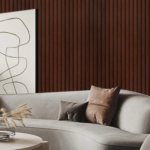 [MLU1062410330] Revestimiento Para Pared 2.9m X 0.16 Panel Wall Caoba Acra